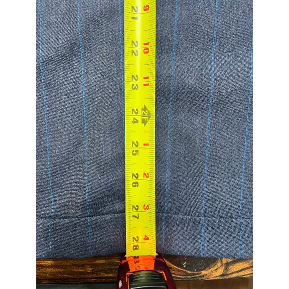 Yves Saint Laurent Men’s Pinstripe Wool Suit 41R 30x30 Made in France Dillard - Picture 12 of 15